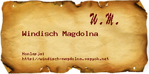 Windisch Magdolna névjegykártya